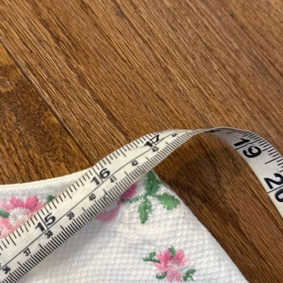 Coldwater Creek white embroidered floral tank dress size 6 - Picture 9 of 11